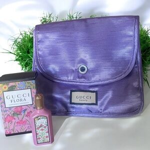 Gucci Lavender Satin Bag with Flora Fragrance